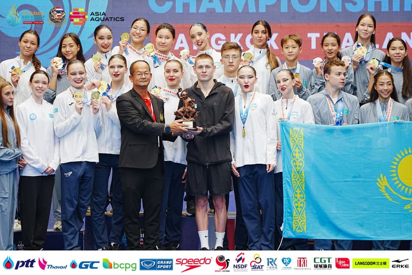 Казахстан завоевал командный трофей Чемпионата Азии по артистическому плаванию
